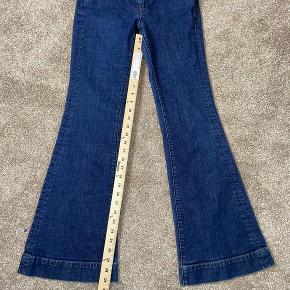 Club Monocojeans  Edie Modern Flare low rise medium wash wide leg SZ 29" - Picture 6 of 11